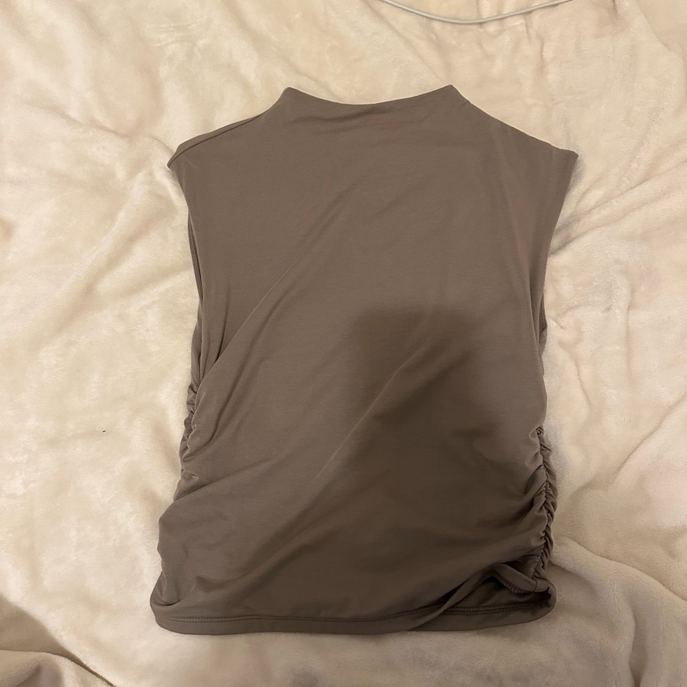 Abercrombie & Fitch Taupe Sleeveless Tank Top